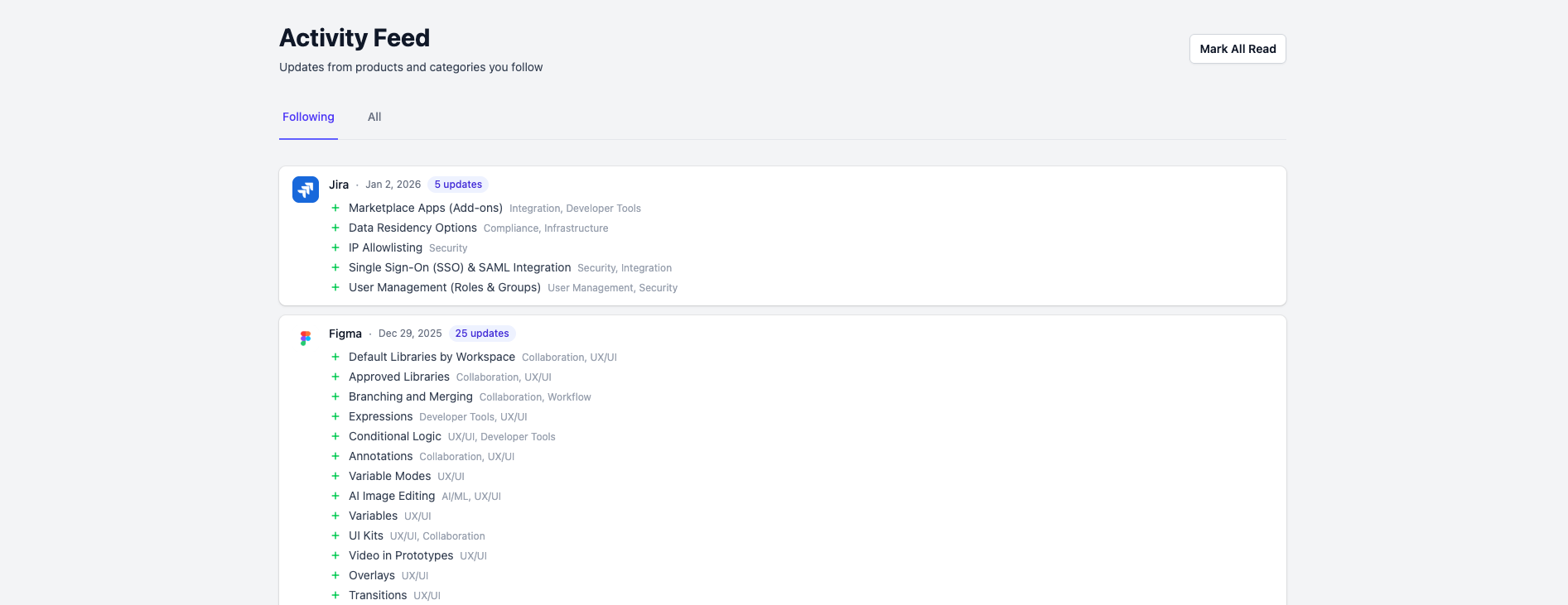 FeatureRoll — track competitor feature releases